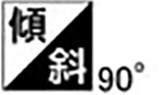 傾斜90º